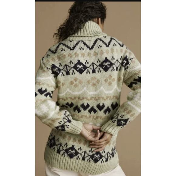 NEW Anthropologie Mint Green Turtleneck Women's Tunic Sweater Size: M - Picture 2 of 7